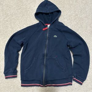 Lacoste Dark Blue Zip-Up Hoodie
